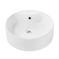 thumbnail image 2 of Monaco Round Vessel Sink with Faucet Mount, 2 of 13