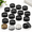 Black 16 Pack-1 Inch, variant on Brown 12 Pack 1 Inch Heavy Duty Furniture Risers for Bed Desk Table Couch Sofa Chair