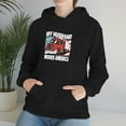 thumbnail image 3 of Cool Truckers Wife My Husband Moves America Trucking Hoodie, 3 of 4