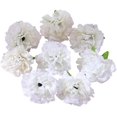 thumbnail image 1 of 100PCS Artificial Carnation Flower Heads, Fake Carnation for DIY Wedding Flower Wall Wedding Party Table Decoration Cake, Artificial Flower Head Decorations (White), 1 of 3