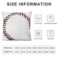 thumbnail image 6 of ARISTURING Red Stitching Baseball Throw Pillow Covers Set of 2 White Ball Decorative Pillowcases Soft Cushion Covers for Sofa Couch Bed Home Decor, 6 of 6