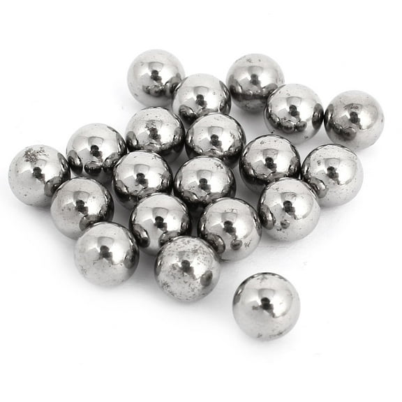 8mm Dia Bicycle Wheel Bearing Steel Balls Silver Tone 20 Pieces