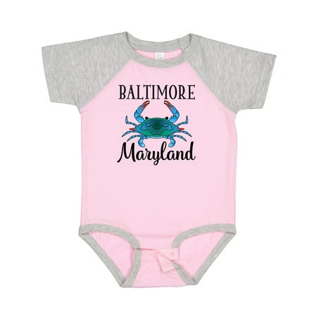 

Inktastic Baltimore Maryland Vacation Blue Crab Gift Baby Boy or Baby Girl Bodysuit