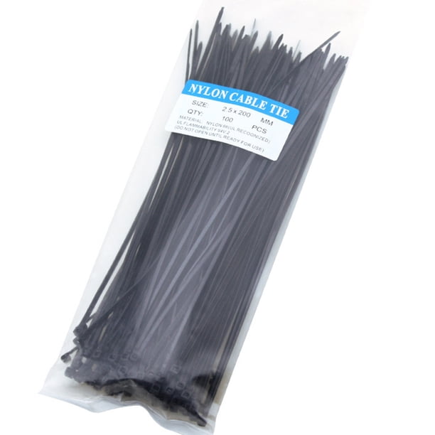 Advancent 100 piezas de bridas para cables, portátiles, antióxido, autoblocantes, cables electrónicos, cremallera, casa, garaje, correas, accesorios Almacenamiento y organización del hogar Advancent JJ8033-00