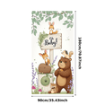 thumbnail image 2 of Wooden Sign Animal Banner Woodland Creatures Baby Shower Decoration for Nursery Wall Party Celebration, 2 of 7