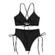 thumbnail image 4 of Traje de baño de 2 piezas para mujer, trajes de baño para mujer, traje de baño de una pieza con estampado de rayas para mujer, bikini, ropa de playa para nadar, traje de baño para mujer, 4 of 5