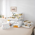thumbnail image 6 of jejeloiu Cute Cartoon Train 7-Piece Twin Bedding Sets,Transportation Vehicle Bedding Comforter Set,White Yellow Orange Sheet Sets For Kids,Uxury Bedroom Decor Reversible, 6 of 8