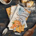 thumbnail image 6 of Orange Fall 1 Pack Kitchen Towel, Water Absorbent Dish Towel, Thanksgiving Maple Leaf Birds Vintage Decorative Hand Towels - Quick Drying Cloth for Cooking Baking, 18x28 Inch, 6 of 8