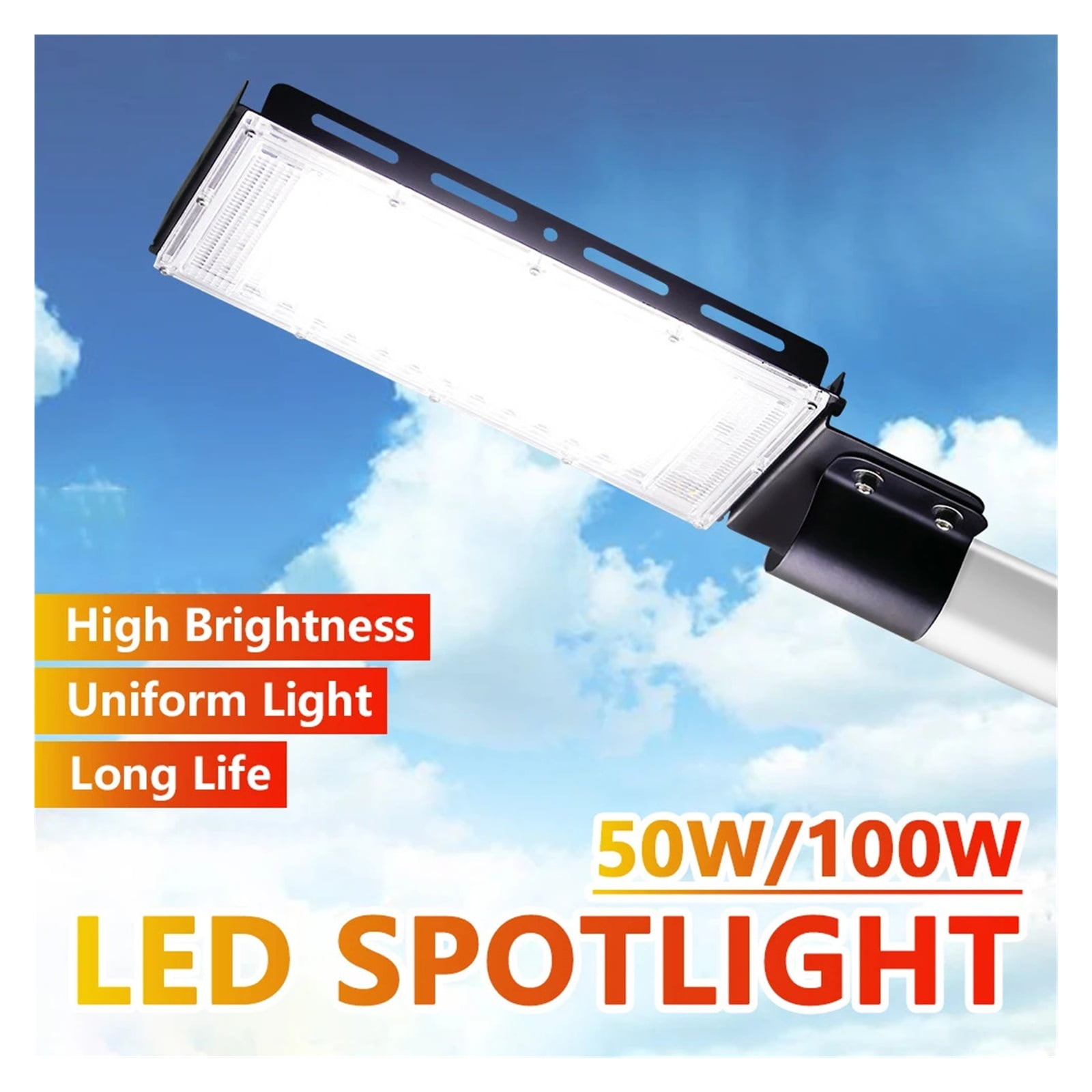 100W LED Floodlight Waterproof IP65 Outdoor Projector Flood Light LED Reflector Spotlight Street Lamp Lighting ,Brings Out Natural Colors