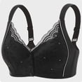 thumbnail image 5 of LIHOFIO Womens Sports Bras Solid Color Plus Size Front Hook Wireless Breathable Adjustable Bra, 5 of 5