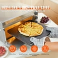 thumbnail image 2 of KFFKFF Pizza Metal, 16" x 14.5" x 1/4" Pizza Metal Sheet for Oven, Carbon Steel Pizza Cooking Stone Pre-Seasoned, Enhanced Conductivity 20X, Robust Pizza Tray for Outdoor Barbecue, Indoor Oven, 2 of 9