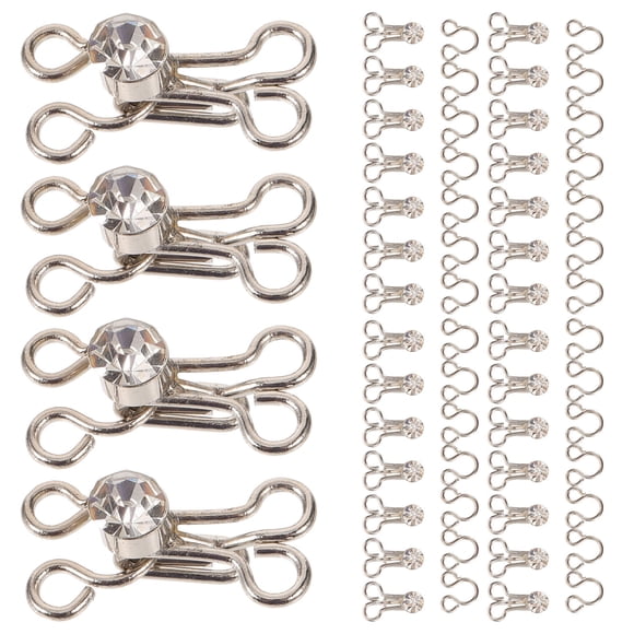 COSMOBETTY 20Ud Y Ojos De Metal Plata Para De Prendas Y Accesorios