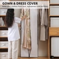 thumbnail image 7 of Wedding Gown Cover Dress Garment Clothes Storage Bag Foldable Dampproof Dustproof Washable Wedding Dress Long Dress Bag, 7 of 7