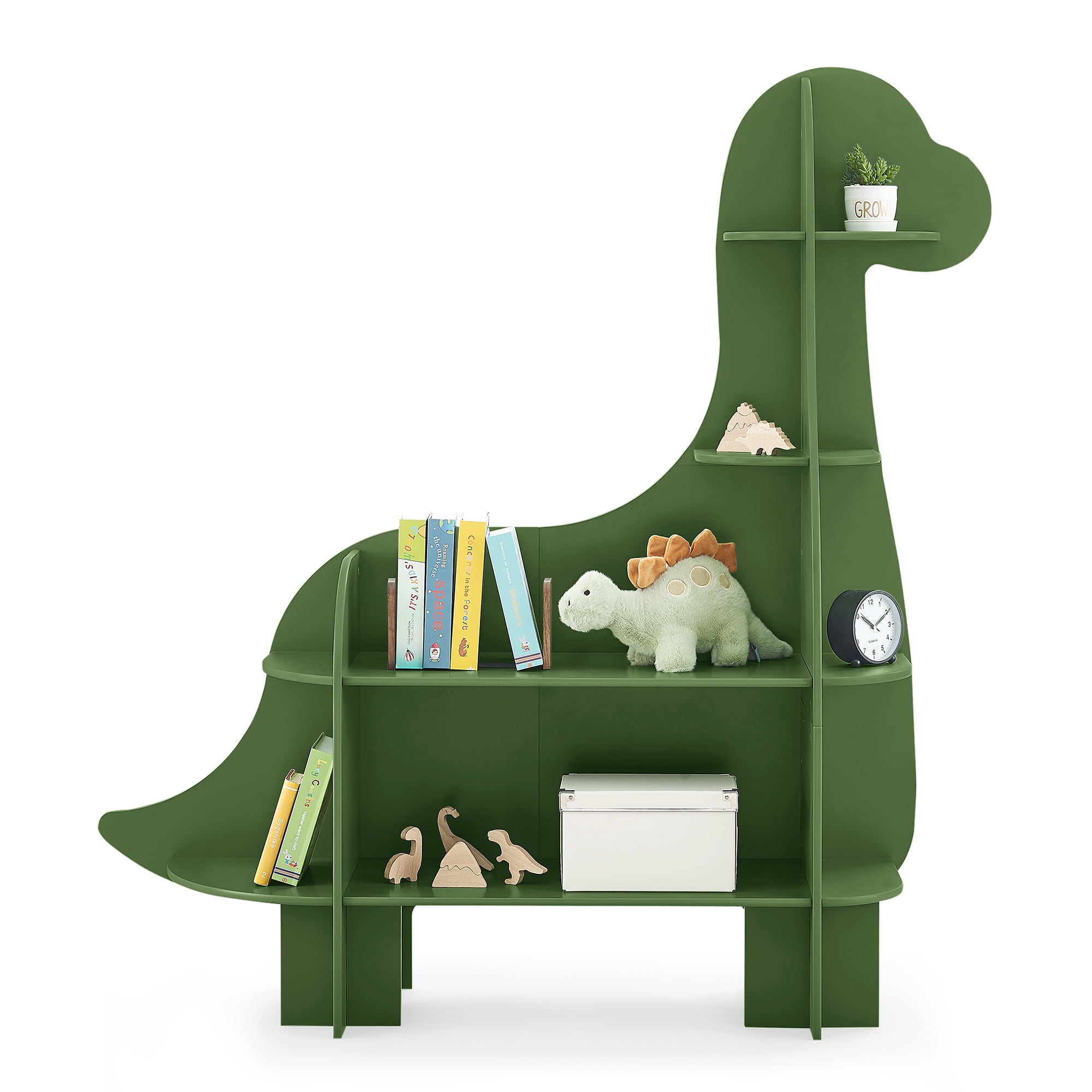 Delta Children Dinosaur Bookcase - Greenguard Gold Certified, Fern Green