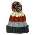 thumbnail image 3 of Empire Cove Cable Knit Beanie with Pom Pom Winter Multi Color Womens - Charcoal, 3 of 3