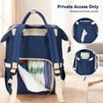 thumbnail image 3 of Diaper Bag Backpack,Caveen Multifunctional Mommy Nappy Bags with Insulated Pockets, Waterproof, Large Capacity, Blue, 3 of 8