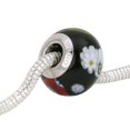 thumbnail image 3 of GlassOfVenice Murano Glass Sterling Silver Millefiori Mosaic Charm Bead, 3 of 7