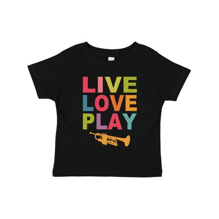 

Inktastic Live Love Play the Trumpet Gift Toddler Boy or Toddler Girl T-Shirt