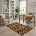thumbnail image 2 of ODIKA Aztec Southwestern Geometric Stripe Stepped Border Motif Motifs for Playroom, Bedroom, Reading Nook, Pet Friendly & Kids Safe Play, 2 of 7