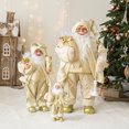 thumbnail image 4 of Papa Noel Pere Noel hecho a mano Santa Navidad padre muñecos de Navidad decoración de Papá Noel para decoración para fiesta navideña, 4 of 4