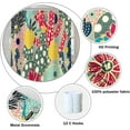thumbnail image 5 of Boho Cactus Shower Curtain for Bathroom Green and Red Tropical Colorful Plant Shower Curtain with Hooks Waterproof Polyester Fabric Modern Artistic Decorative Shower Curtain, 36x72 Inch, 5 of 6