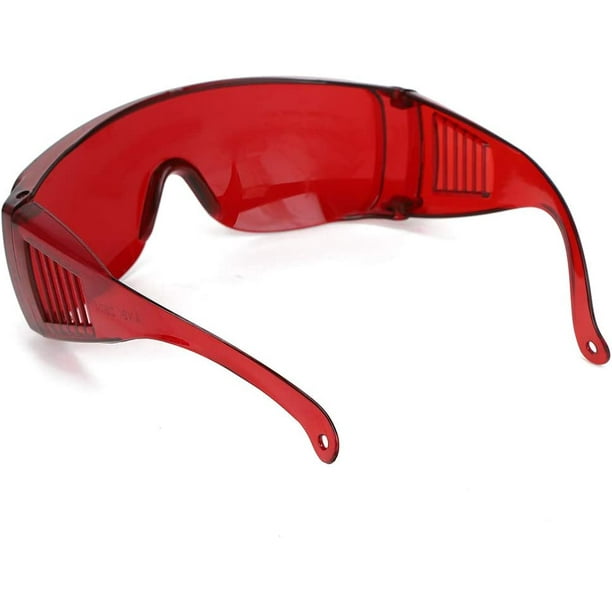 Rouge)Lunettes de protection, lunettes laser, lunettes de protection, lunettes  de protection laser, pour la protection des yeux, filtre à lunettes 