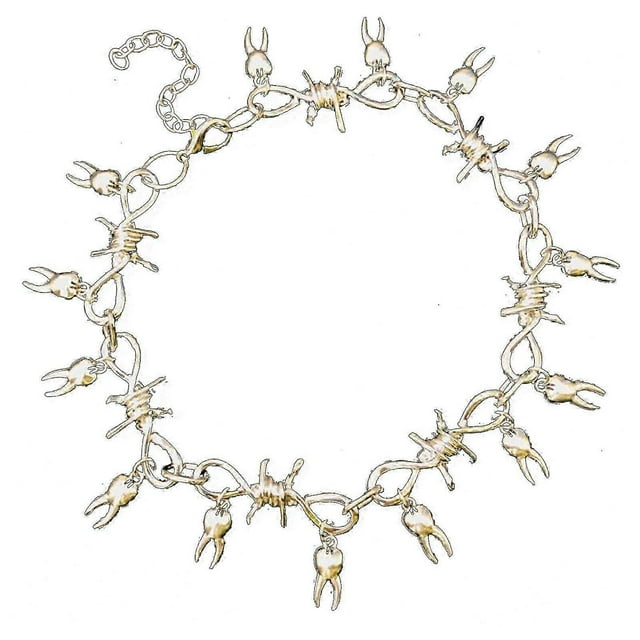 Thorns Tooth Necklace Alloy Pendant Street Shooting Fashion Jewelry Necklace