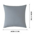 thumbnail image 3 of Outdoor Waterproof Pillow Cover Modern Solid Color Cushion Protector Removable Durable 18x18 Inch for Patio Garden Pool Furniture Easy Clean Decorative Backrest Pillowcase, 3 of 5