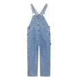 thumbnail image 6 of Yammkia Jeans Jumpsuit for Kids Little Big Girls Denim Overalls Washed for Soft Stretch Jeans Workwear 5-16 Years,9-10 Years, 6 of 7