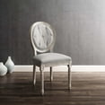 thumbnail image 3 of Modway Curve Fabric Dining Chair in Granite, 3 of 10