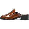 thumbnail image 2 of Franco Sarto Women's Genny Loafer Mule Tobacco Brown Synthetic 7.5M, 2 of 5