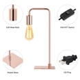 thumbnail image 3 of Modern Bedroom Table Lamp, Lovely Table Lamp for Girl's Room, Office, Dormitory, Rose Gold, 3 of 5