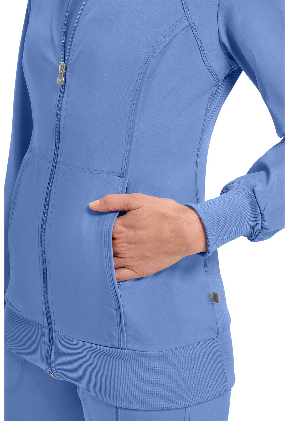 Infinity Cherokee Zip Front Scrub Jackets for Women, 4-Way Stretch Fabric, 2391A