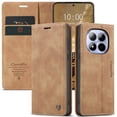 thumbnail image 3 of Retro Leather Wallet Case for FOXDOCK Redmi Note 15 Pro 4G – Shockproof, Card Slots – Yellow, 3 of 5