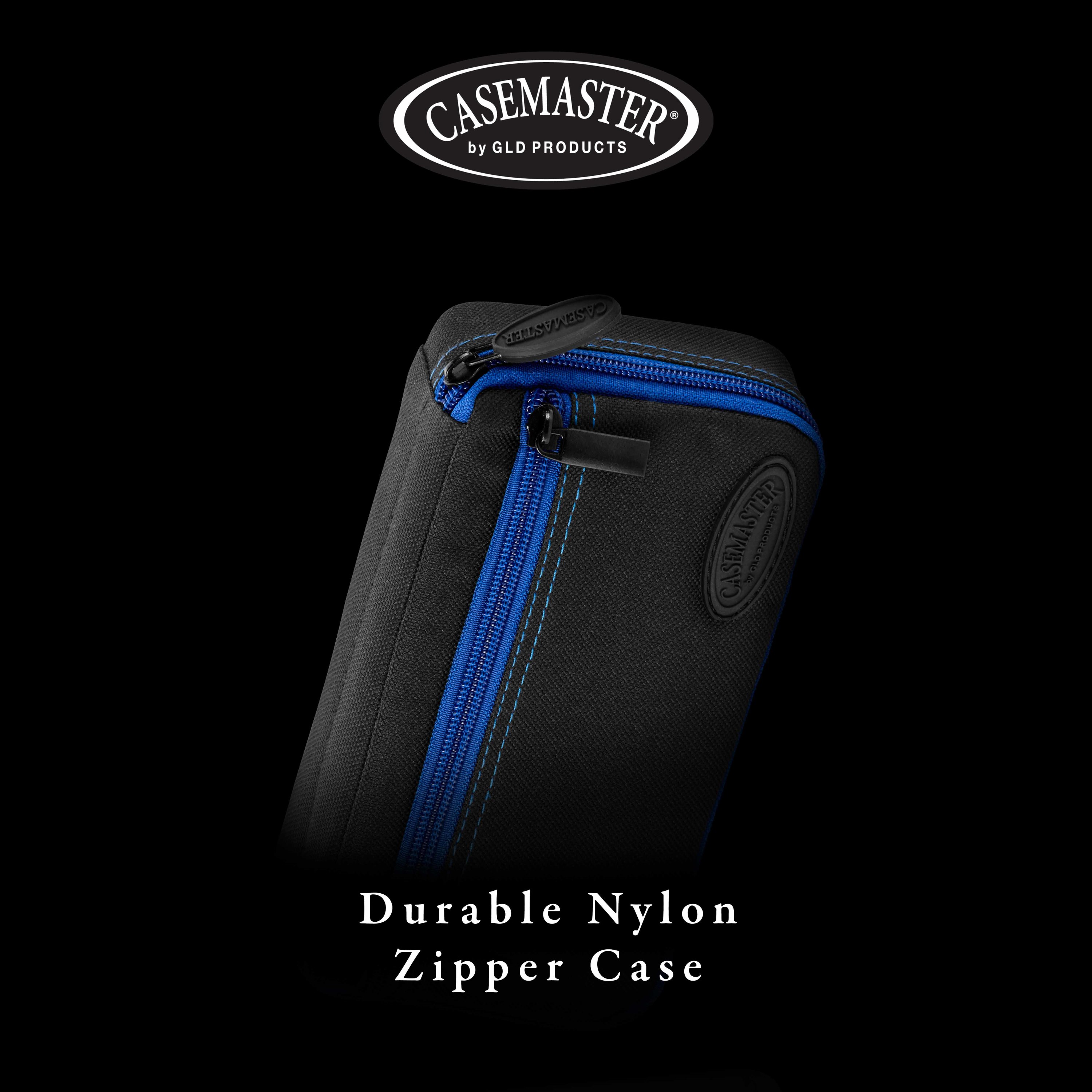 Casemaster Plazma Dart Case Black with Sapphire Zipper