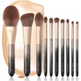 thumbnail image 1 of Set de brochas de maquillaje ENZO KEN Natural Hair con funda Professional, 1 of 8