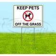 thumbnail image 1 of Keep Pets Off The Grass (18" x 24") Yard Sign, Includes Metal Step Stake, 1 of 6