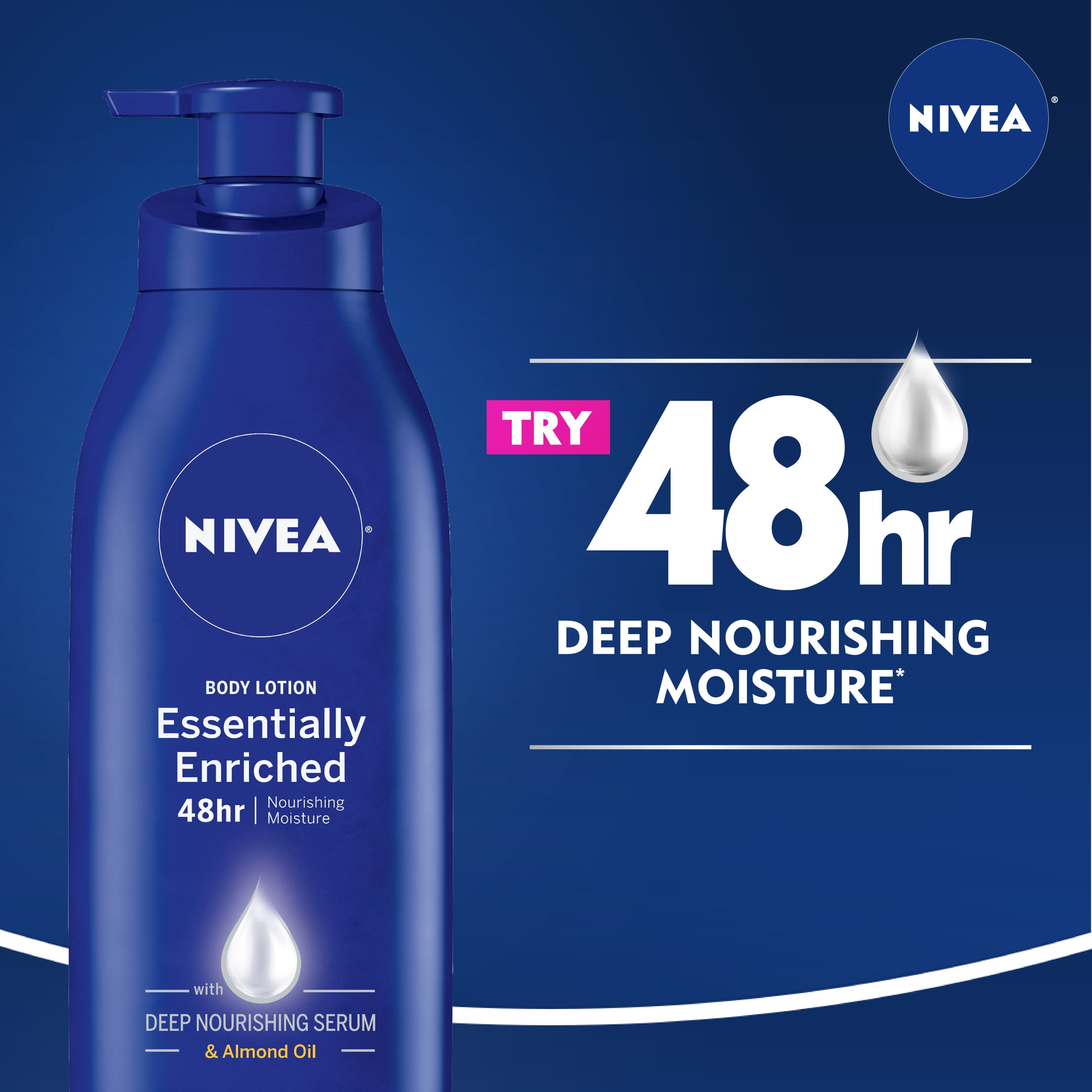 Hiel Scheur Emigreren NIVEA Essentially Enriched Body Lotion for Dry Skin, 33.8 Fl Oz Pump Bottle  - Walmart.com
