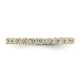 thumbnail image 3 of 14K Yellow Gold Ring Band Eternity Diamond Round Polished shared Prong 1ct, 3 of 4