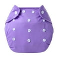 thumbnail image 2 of Ahuyic Toddler Kids Underwear Girls Boys Underwear Button Closure Reusable Breathable Training Pants for Babies Free Size Purple, 2 of 4