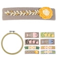 thumbnail image 2 of Coofit Embroidery Kit Creative Fish Floral Needlework Kit DIY Hair Clip with Hoop, 2 of 10