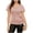 Pink, variant on Womens Sequin Tops Ruffle Short Sleeve V-Neck Sparkly Shirts Glitter Party Dressy Blouses Side Tie Ruched Tees