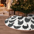 thumbnail image 5 of Sikiie Retro Rooster Nativity Christmas Tree Skirt, Jesus Christian Winter Holiday Tree Mat Decoration(30-48IN)36", 5 of 6