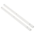 thumbnail image 1 of Unique Bargains Drawer Slides, 2 Pack 300mm - Plastic Drawer Rails, Side Mounted Grooved Guide Rails for Cabinet Drawers (White), 1 of 5