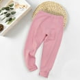 thumbnail image 3 of Jalioing Kids Thermal Underwear Pants Solid Basic Leggings Bottoms Boys Girls Soft Warm Baselayer Pants, 3 of 4