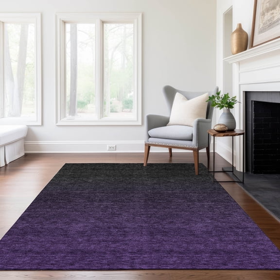 Addison Rugs Chantille Indoor/Outdoor Transitional Modern Eggplant Washable Rectangle Rug, 9' x 12'