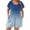 ☪485-Blue, variant on Women's Casual Loose Fashion Plus Size Gradient Print Pocket Petal Short Sleeve Jumpsuit - Flattering One-Piece Romper with Artistic Detail for Curvy Style