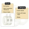 thumbnail image 4 of Uxcell Ruban Chauffant Transparent, 2 Rouleaux 25mmx33m 108 Pieds Ruban Résistant à Haute Température pour Sublimation, 4 of 6