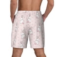 thumbnail image 2 of Lsque Mens Swim Trunks Rabbit Pattern - Bathing Suit Compression Liner - Beach Swim Shorts Swimwear - (S-3XL) - Stretch Quick Dry -Small, 2 of 9
