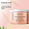thumbnail image 2 of Majestic Pure Himalayan Salt Body Scrub with Lychee Oil, Exfoliating Salt Scrub to Exfoliate & Moisturize Skin, Deep Cleansing - 10 oz, 2 of 8
